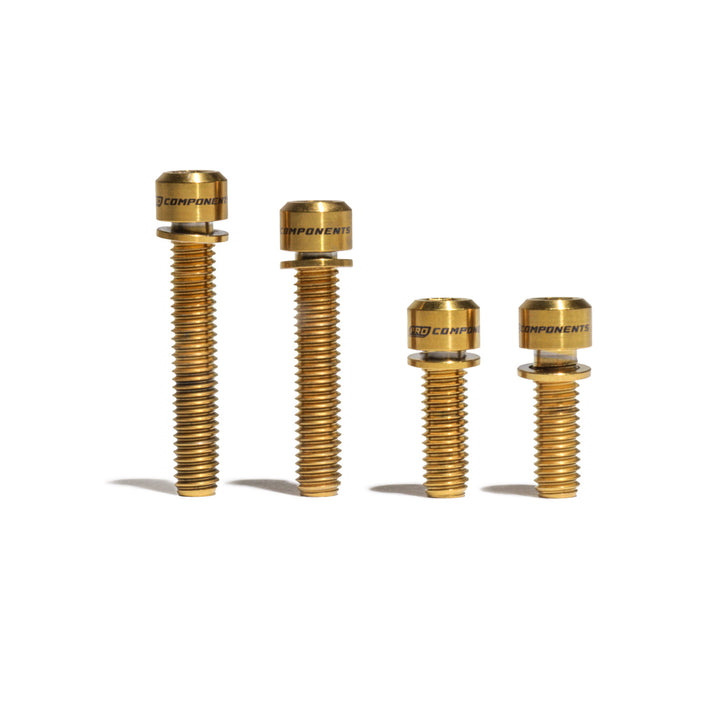 Kit Mordazas (calipers) MTB disco 180-160 mm - Dorado