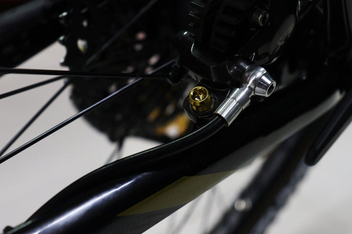 Kit Mordazas (calipers) MTB disco 180-160 mm - Dorado