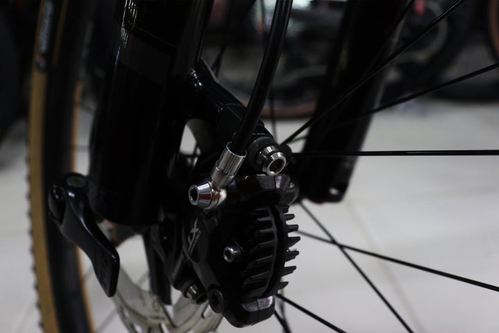 Kit Mordazas (calipers) MTB disco 180-160 mm - Plateado