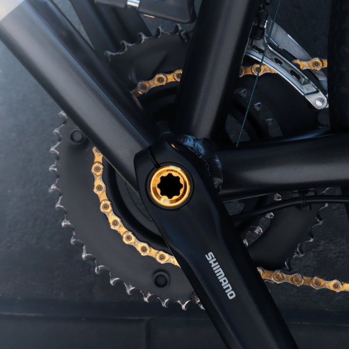 Kit de Tornillos de Titanio para Biela Izquierda Shimano - Sistema Hollowtech (Tapón 8mm)